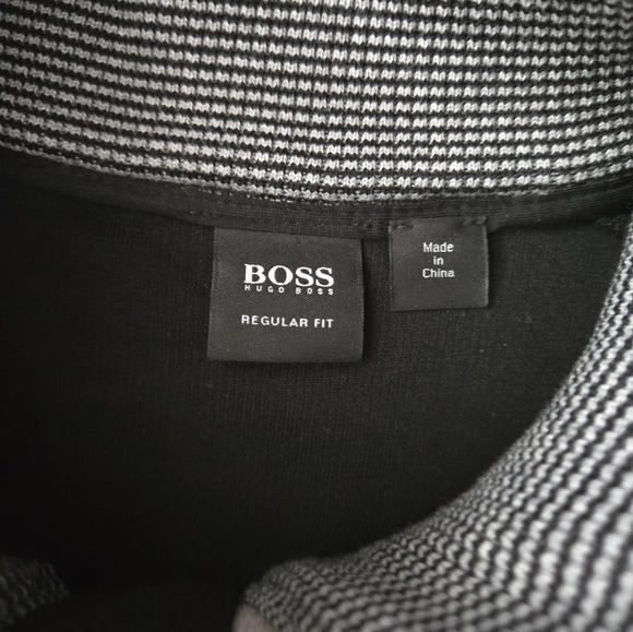 HUGO BOSS Sweater 1/4 Button Pullover Mock Funnel Neck Mens-Size XXL - Picture 2 of 9